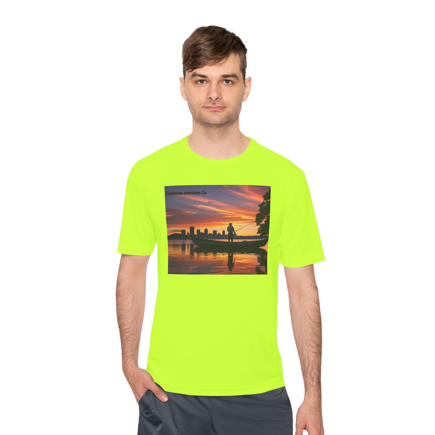 Sunset Boat Trip Athletic Tee