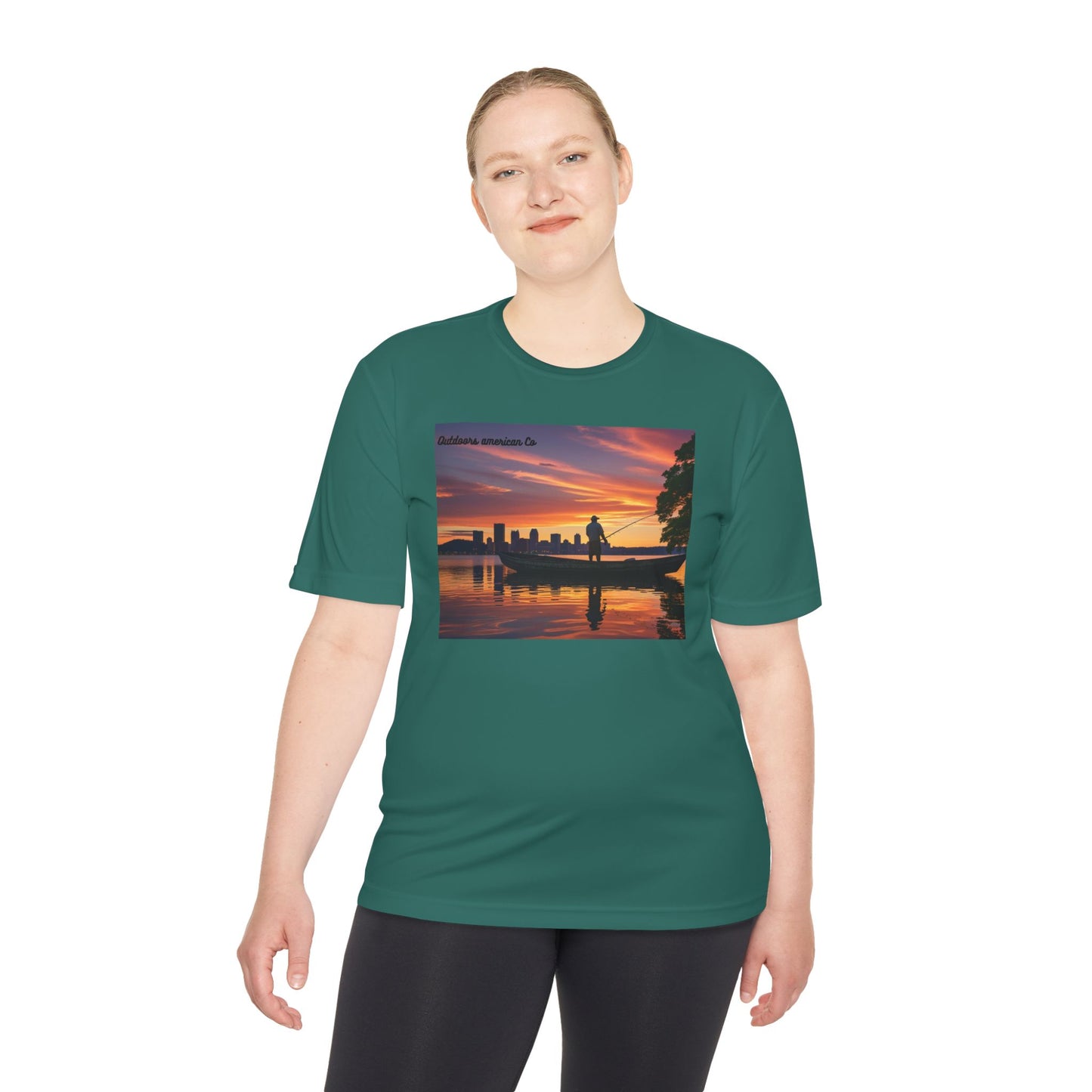 Sunset Boat Trip Athletic Tee