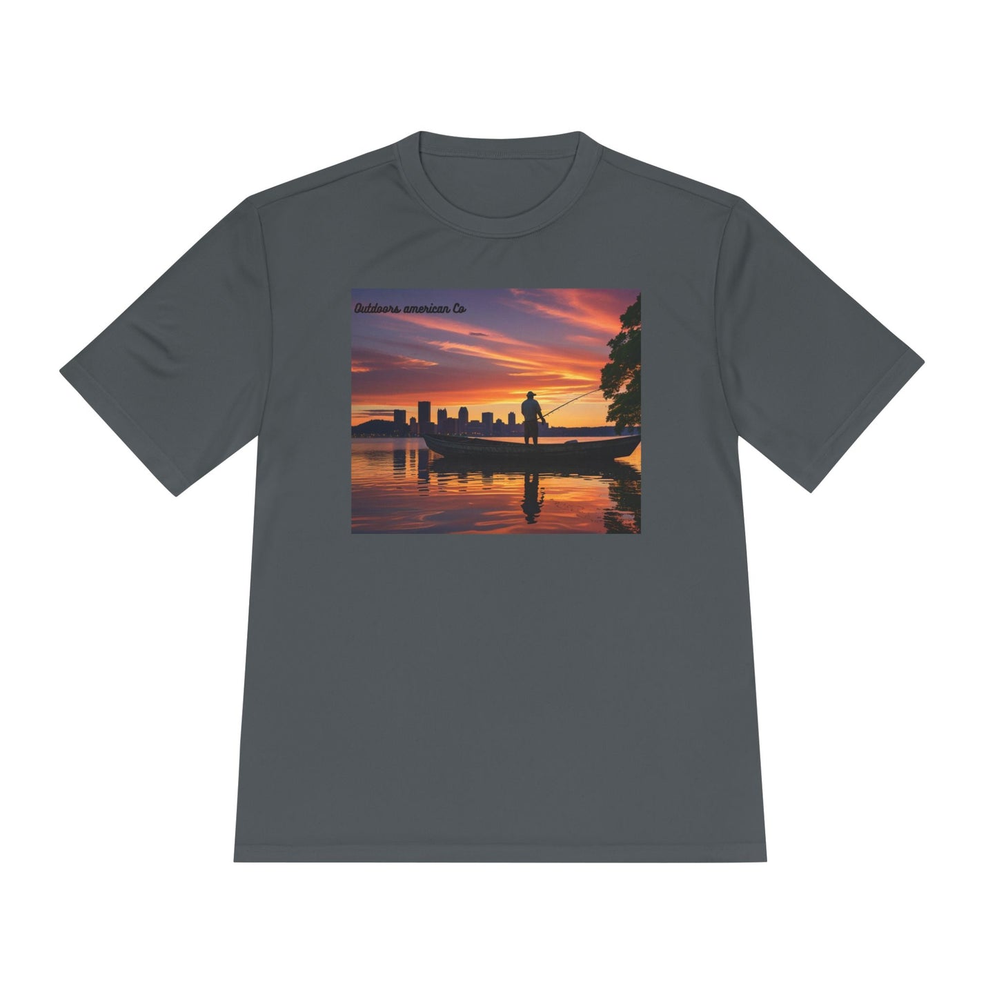 Sunset Boat Trip Athletic Tee