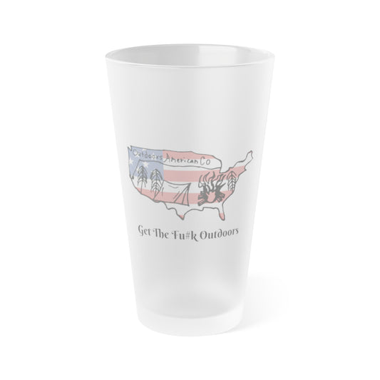 Frosted GTFO Pint Glass