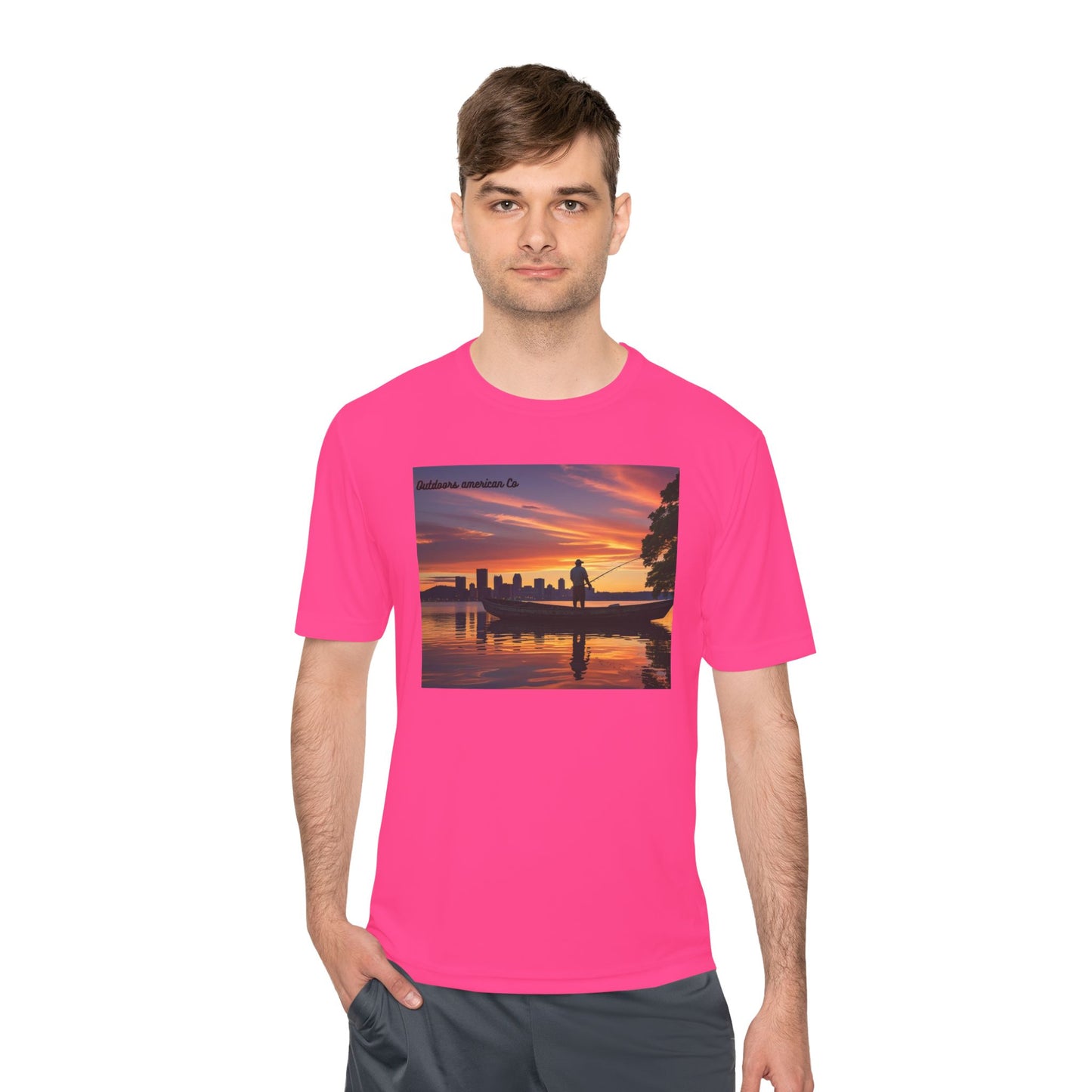 Sunset Boat Trip Athletic Tee