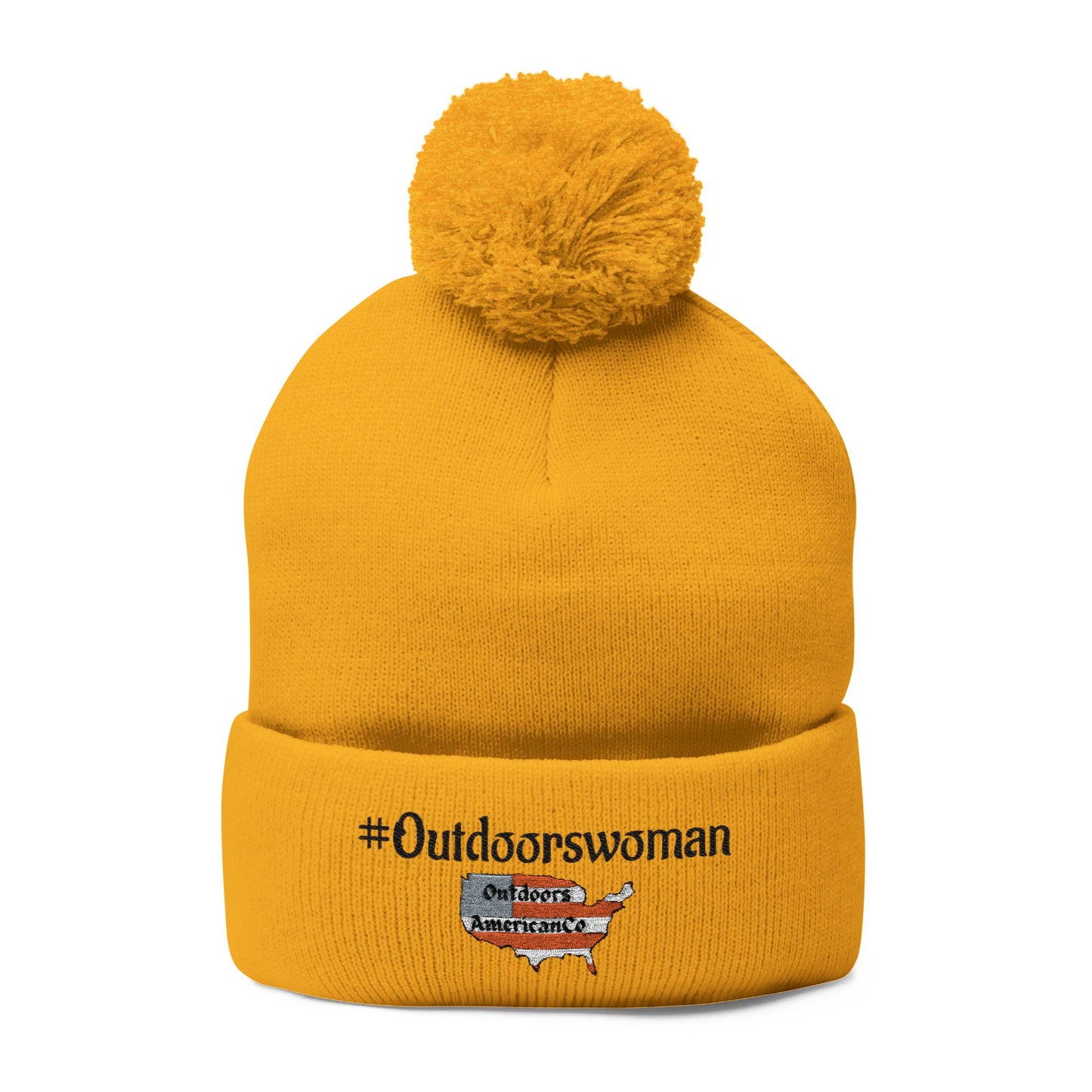 Outdoorswoman Pom-Pom Knit Cap